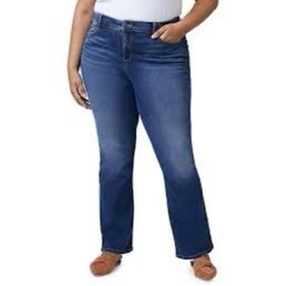 Slink Curvy faded dark wash size 24 Nordstroms straight leg jeans